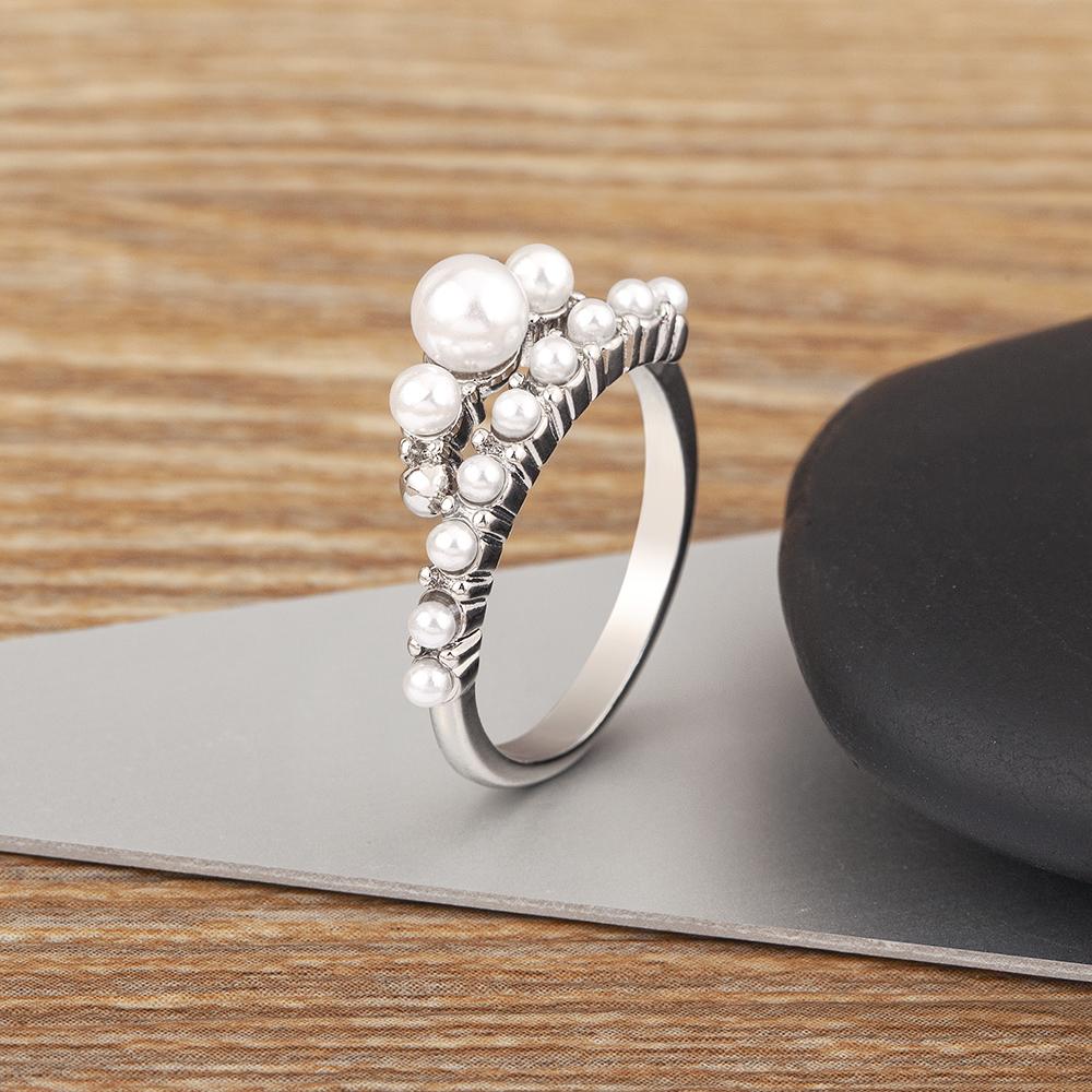 Nidin High Quality Original Design Retro Pearl Beaded Ring Open Adjustable For Women Fashion Party Finger Charm Jewelry Gift срібний
Nidin High Quality Original Design Retro Pearl Beaded Ring Open Adjustable For Women Fashion Party Finger Charm Jewelry Gift срібний