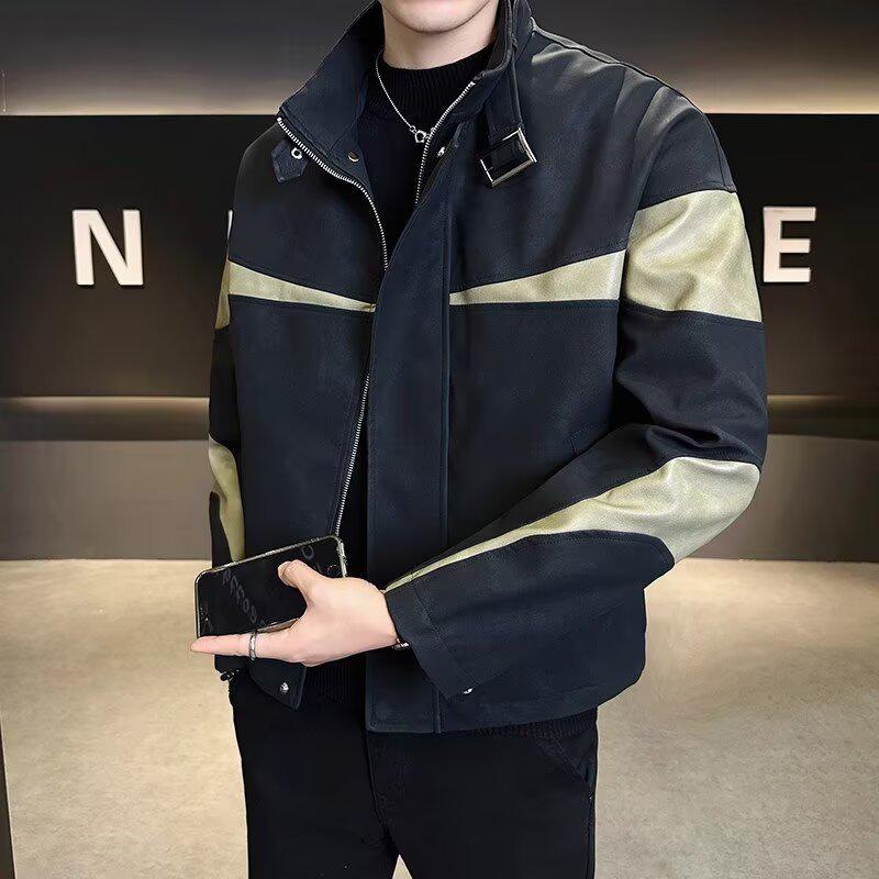 Men s Trendy Patchwork Color Block Stand Collar Jacket - Casual, Loose, Windproof Design for Spring and Autumn. L чорний
Men s Trendy Patchwork Color Block Stand Collar Jacket - Casual, Loose, Windproof Design for Spring and Autumn. L чорний