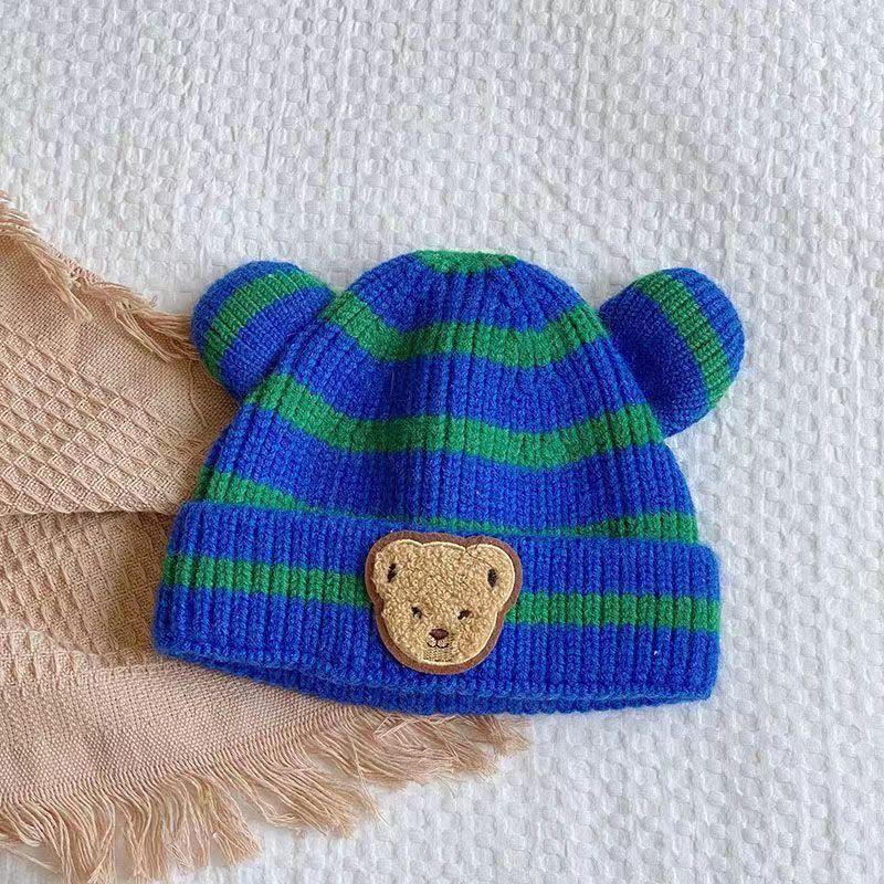 Baby hat autumn and winter Korean baby hat striped cute bear hat wool hat men s and women s hats one size fits all синій
Baby hat autumn and winter Korean baby hat striped cute bear hat wool hat men s and women s hats one size fits all синій