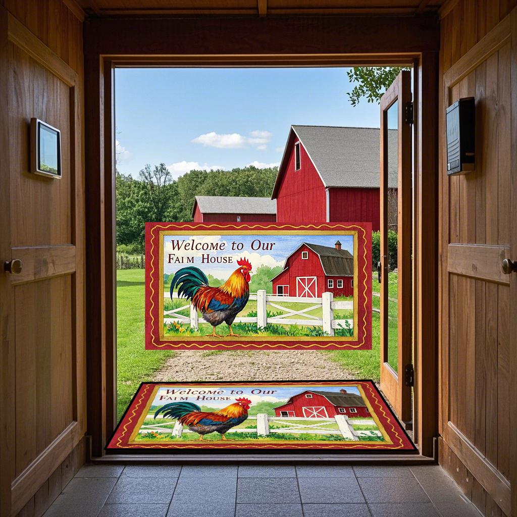Farm Welcome Pads, Entry Pads, Living Room and Bedroom Carpets, Reception Pads, Anti-slip and Machine Washable, Home Decoration 40cmx60cm
Farm Welcome Pads, Entry Pads, Living Room and Bedroom Carpets, Reception Pads, Anti-slip and Machine Washable, Home Decoration 40cmx60cm
