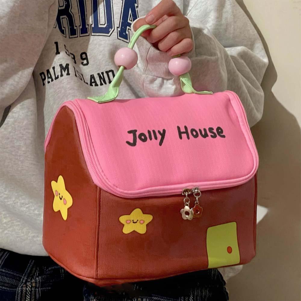 Nylon Cartoon House Cosmetic Bag Thickened Make Up Pouch Bag Pouch for Make Up Kit Storage кавовий
Nylon Cartoon House Cosmetic Bag Thickened Make Up Pouch Bag Pouch for Make Up Kit Storage кавовий