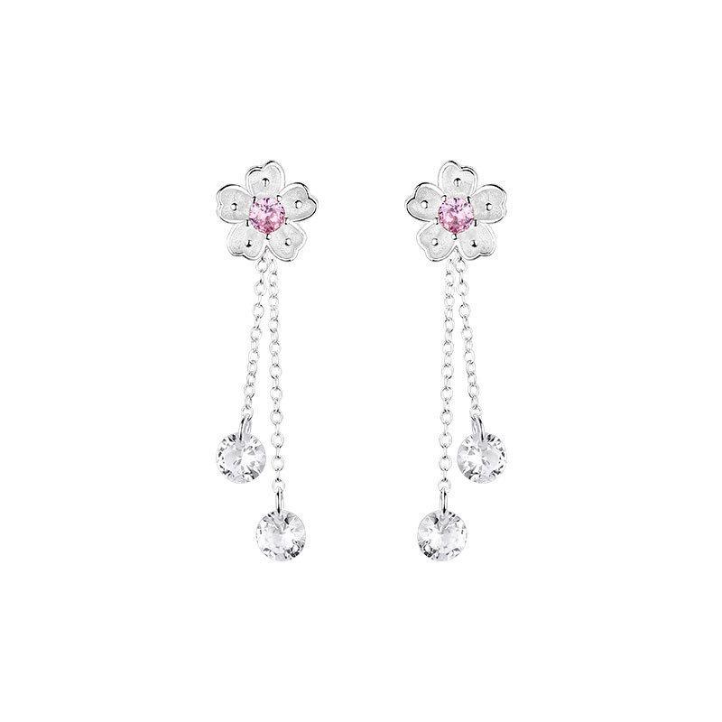 Серьги с розовым цирконием в виде цветущей вишни Пара сережек с цветком феи Длинные серьги с кисточками Серьги
Серьги с розовым цирконием в виде цветущей вишни Пара сережек с цветком феи Длинные серьги с кисточками Серьги