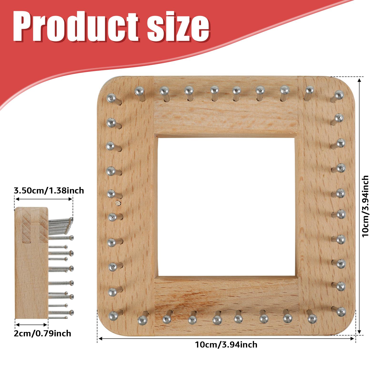 Square Knitting Loom Beech Wood Knitting Board DIY Handcraft Weaving Loom Tools Needlework Crochet Pegs DIY Board Accessories
Square Knitting Loom Beech Wood Knitting Board DIY Handcraft Weaving Loom Tools Needlework Crochet Pegs DIY Board Accessories