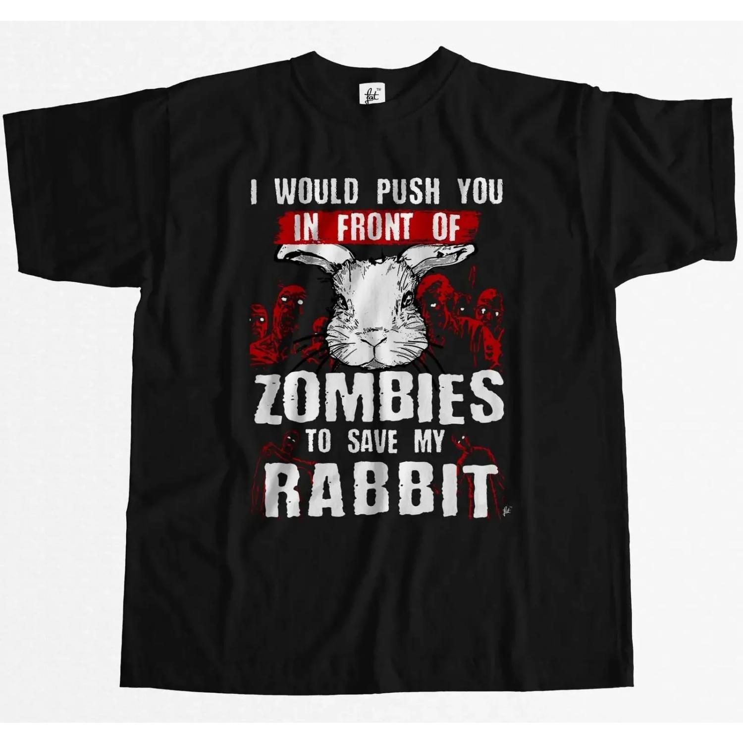 I Would Push You In Front of Zombies To Save My Rabbit T-Shirt 100% Cotton O-Neck Short Sleeve Casual Mens T-shirt Size S-3XL XXXXXL чорний
I Would Push You In Front of Zombies To Save My Rabbit T-Shirt 100% Cotton O-Neck Short Sleeve Casual Mens T-shirt Size S-3XL XXXXXL чорний