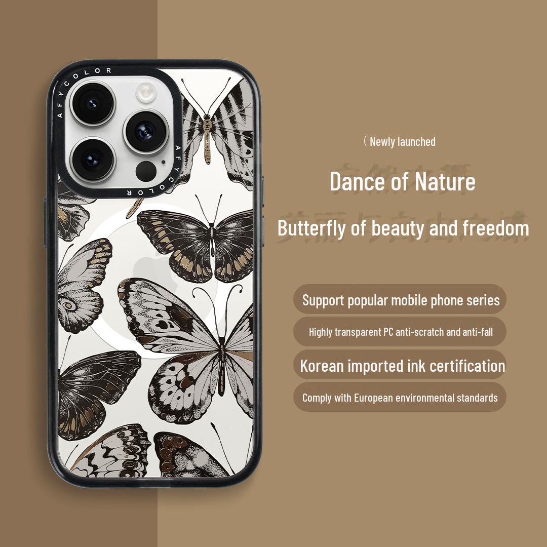 Чехол Chao New Butterfly 15ProMax Apple 13/14 прозрачный черный с магнитными волнами и точками для защиты от падений iPhone14promax
Чехол Chao New Butterfly 15ProMax Apple 13/14 прозрачный черный с магнитными волнами и точками для защиты от падений iPhone14promax