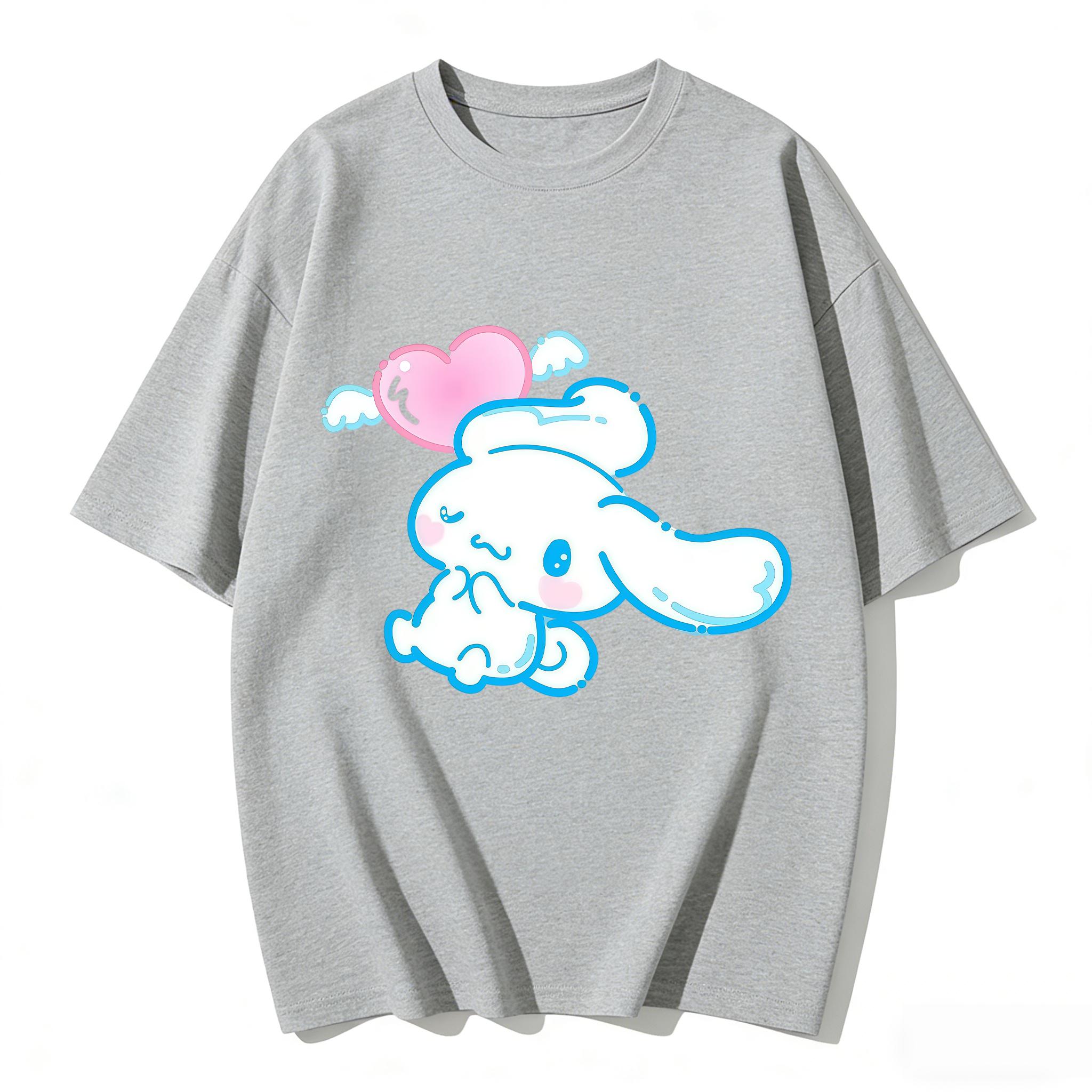 Cute Cinnamoroll Heart Wing Print Tshirt Casual Short Sleeve Tees Sweet Family Matching Outfits Fashion Parentchild Clothing S
Cute Cinnamoroll Heart Wing Print Tshirt Casual Short Sleeve Tees Sweet Family Matching Outfits Fashion Parentchild Clothing S