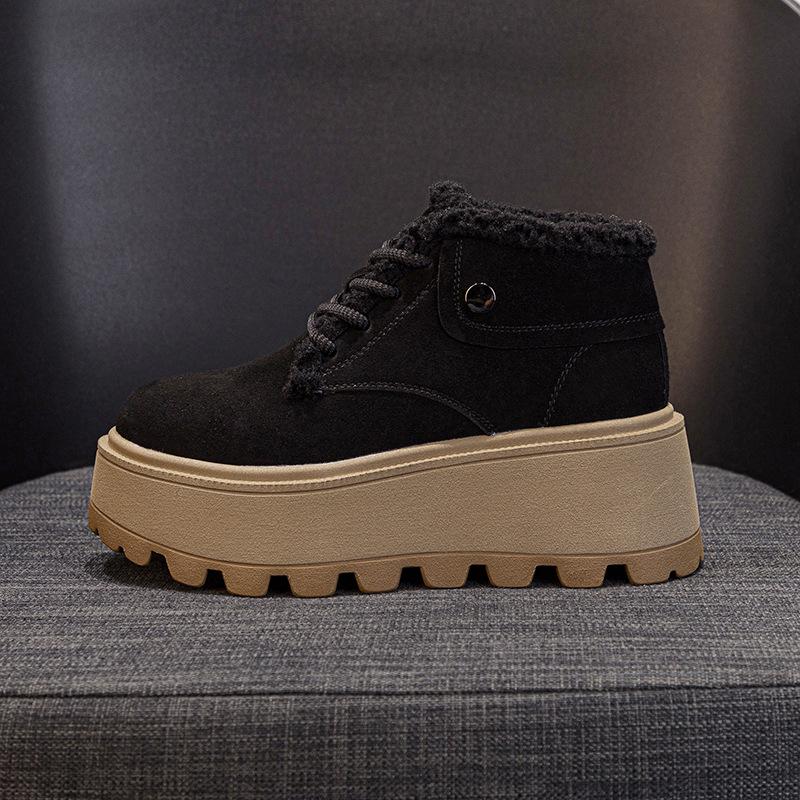 Autumn and winter new retro velvet warm cotton shoes fashionable versatile platform muffin shoes children lace up 39 чорний
Autumn and winter new retro velvet warm cotton shoes fashionable versatile platform muffin shoes children lace up 39 чорний