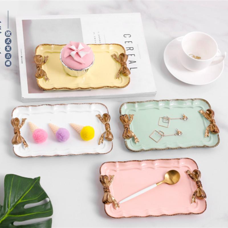 Rectangle Plate Set Imitation Ceramic Plates Simple Creative Resin Dessert Cake Plate Bowknot Handicraft Party Decoration Tray 19.5x11.5cm жёлтый
Rectangle Plate Set Imitation Ceramic Plates Simple Creative Resin Dessert Cake Plate Bowknot Handicraft Party Decoration Tray 19.5x11.5cm жёлтый