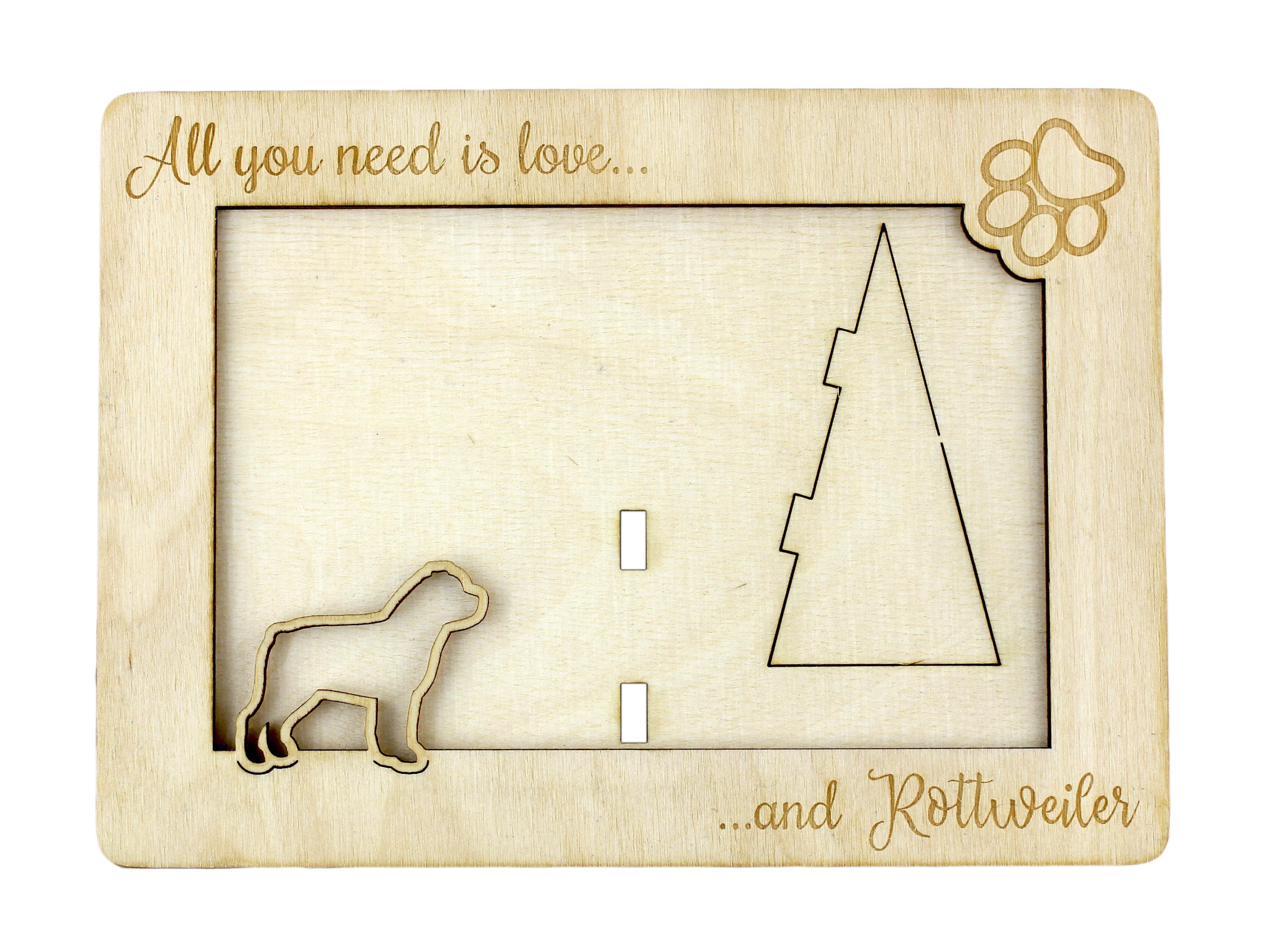 Rottweiler, Rott, Rottie - Photo frame, engraved wooden frame, a lovely gadget for the dog lover by Art-Dog
Rottweiler, Rott, Rottie - Photo frame, engraved wooden frame, a lovely gadget for the dog lover by Art-Dog