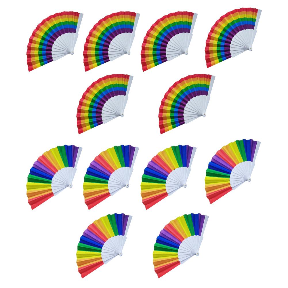 6Pcs Rainbow Hand Fan Party Folding Fans 7 Inch Portable Handheld Fan Colorful Dance Fan Large Clack Fan for LGBT Fans 6Pcs
6Pcs Rainbow Hand Fan Party Folding Fans 7 Inch Portable Handheld Fan Colorful Dance Fan Large Clack Fan for LGBT Fans 6Pcs
