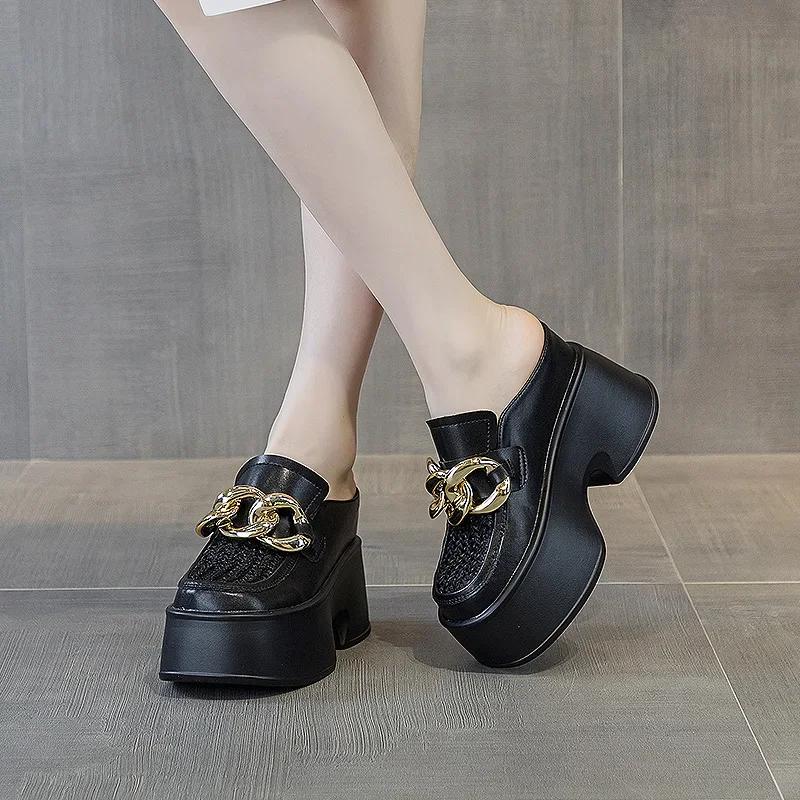 Fashion Arrival Women s Slippers Mesh Breathable Backless Half Slipper Wedges Mules Thick Bottom with 11cm Height Increase Fashion Shoes 39
Fashion Arrival Women s Slippers Mesh Breathable Backless Half Slipper Wedges Mules Thick Bottom with 11cm Height Increase Fashion Shoes 39