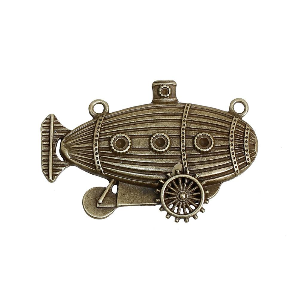 2PCs Creative Steampunk Connectors Boat Antique Bronze Gear Metal Charms DIY Necklace Vintage Jewelry Findings 49mm x 33mm
2PCs Creative Steampunk Connectors Boat Antique Bronze Gear Metal Charms DIY Necklace Vintage Jewelry Findings 49mm x 33mm