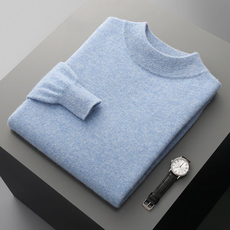 Men s Pure Wool Semi-High Neck Sweater - Autumn/Winter Collection: Slim Fit, Solid Color Pullover XXL
Men s Pure Wool Semi-High Neck Sweater - Autumn/Winter Collection: Slim Fit, Solid Color Pullover XXL