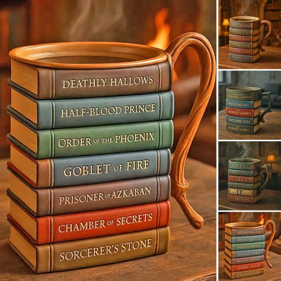 Book Series Coffee Mug Ergonomic Handle Lightweight Design Stackable Book Mug Home
Book Series Coffee Mug Ergonomic Handle Lightweight Design Stackable Book Mug Home