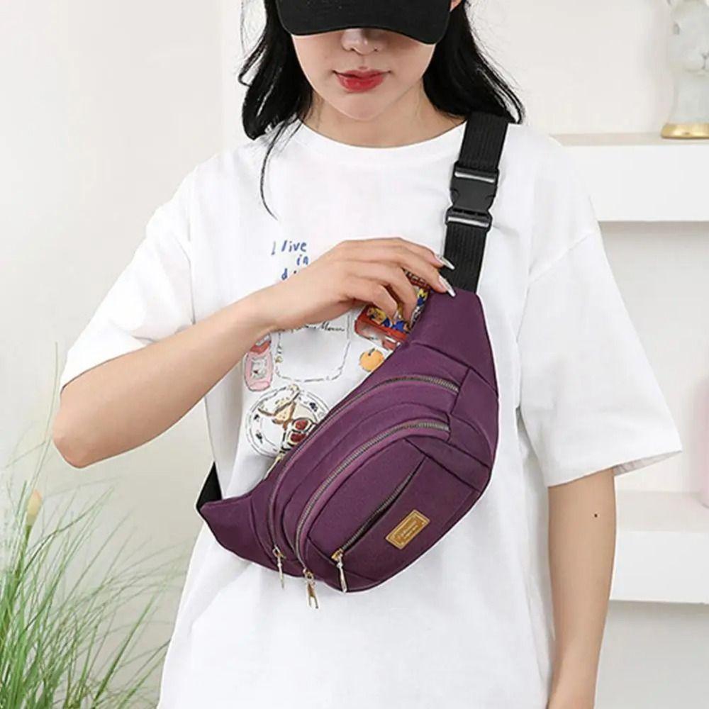 Oxford Cloth Multi-layer Crossbody Bag Large Capacity Cash Register Bag Single Shoulder Bag Daily світло-фіолетового кольору
Oxford Cloth Multi-layer Crossbody Bag Large Capacity Cash Register Bag Single Shoulder Bag Daily світло-фіолетового кольору