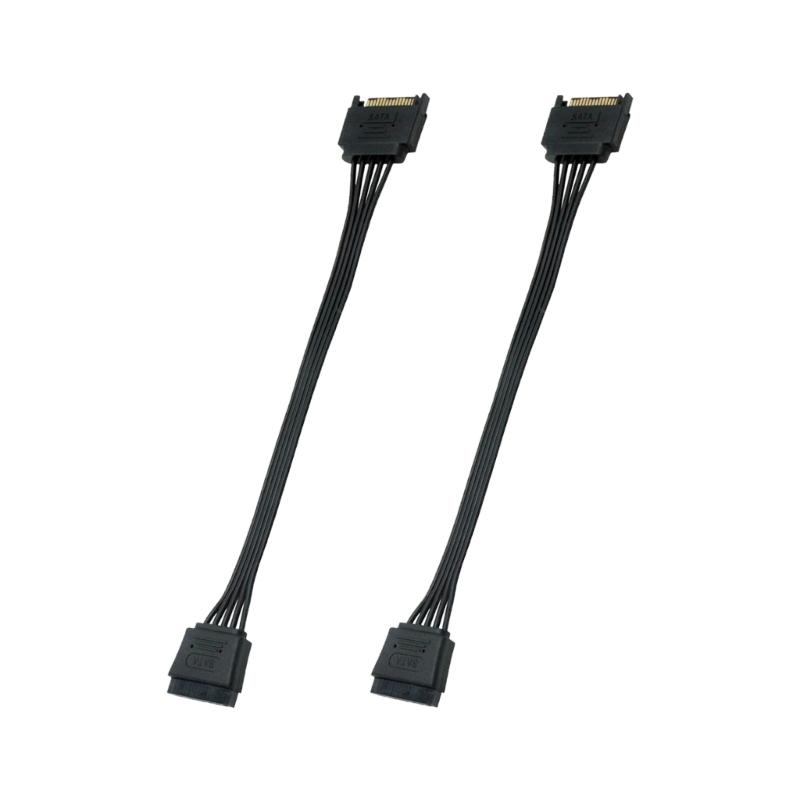 2PCS 15pin Power Adapter 15Pin Male To 1 Female Y Cable For HDD Disk Storage Devices And Desktop PC 22cm
2PCS 15pin Power Adapter 15Pin Male To 1 Female Y Cable For HDD Disk Storage Devices And Desktop PC 22cm