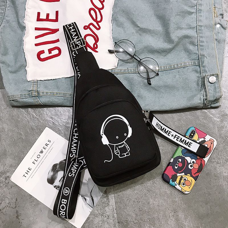 New Ins Canvas Crossbody Wide Shoulder Strap Fairy Artsy Black Music Kid
New Ins Canvas Crossbody Wide Shoulder Strap Fairy Artsy Black Music Kid