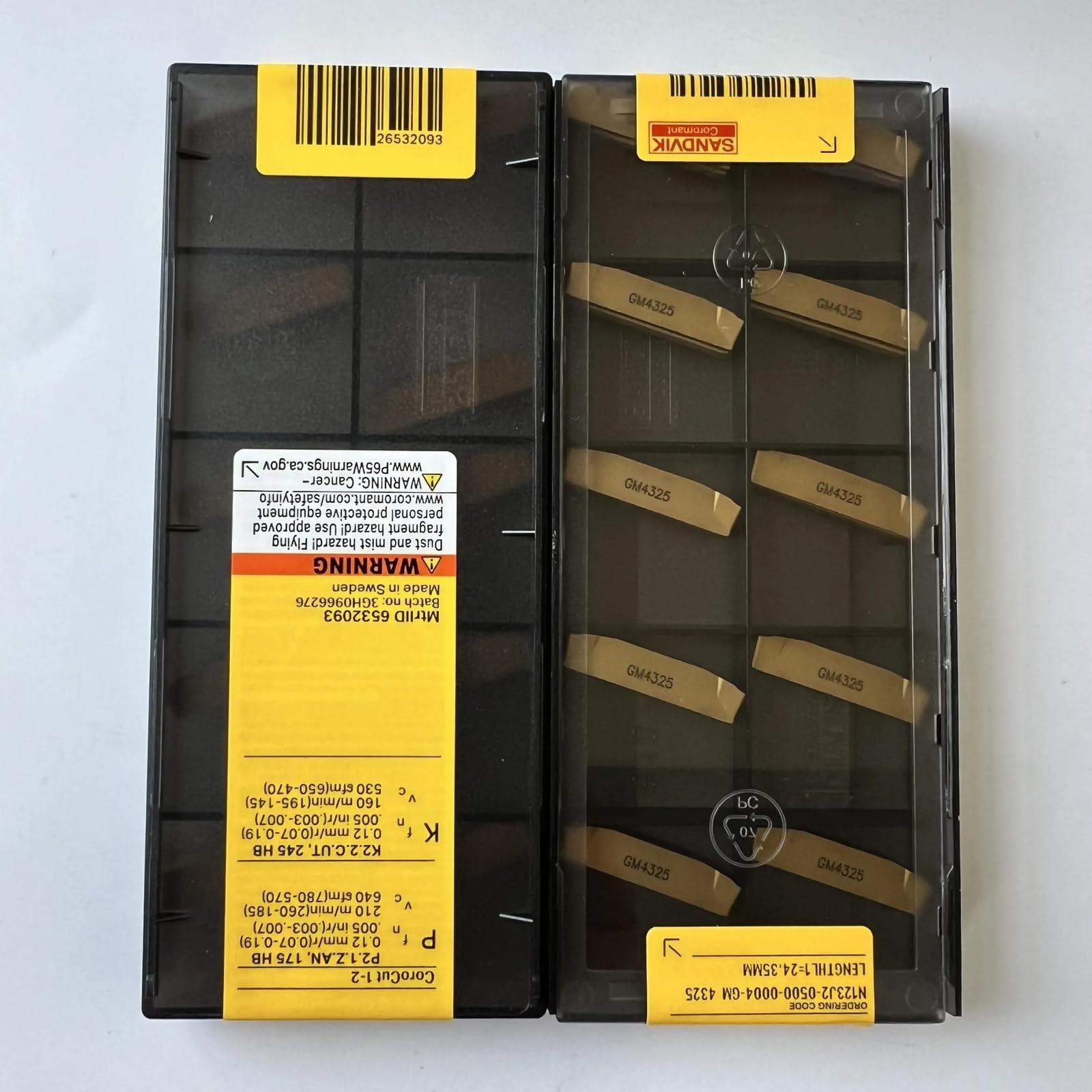 Original Sandvik / N123J2-0500-0004-GM 4325 /CNC CARBIDE tool blade 10 Pcs
Original Sandvik / N123J2-0500-0004-GM 4325 /CNC CARBIDE tool blade 10 Pcs