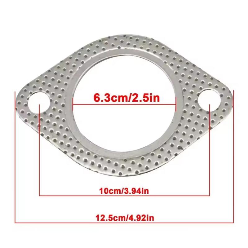 Car Exhaust Downpipe Flange Gasket 2.0/2.16/2.36/2.5/2.75/3.0 Inch Exhaust Pipe Tube Gasket Universal Two Holes 63mm
Car Exhaust Downpipe Flange Gasket 2.0/2.16/2.36/2.5/2.75/3.0 Inch Exhaust Pipe Tube Gasket Universal Two Holes 63mm