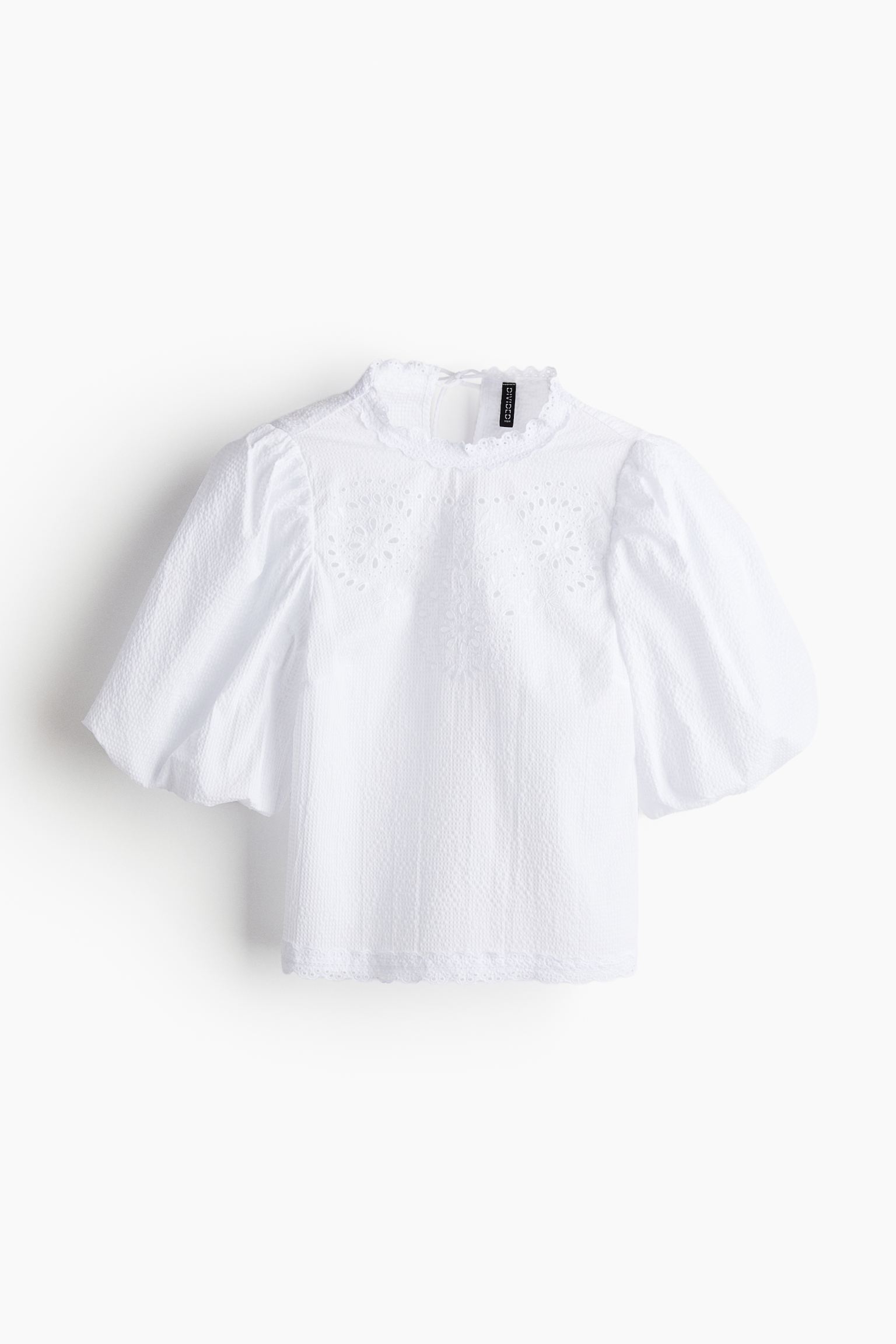 блузка Broderie Anglaise с пышными рукавами 
блузка Broderie Anglaise с пышными рукавами