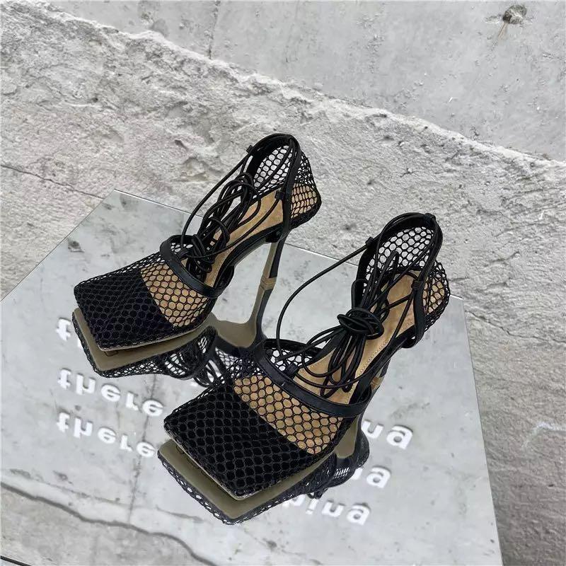 Fashion Summer Women Sandals High Heel Lace Up -tied Stiletto Hollow Dress Shoes New Sexy Yellow Mesh Pumps Sandals Female Square Toe 36 чёрный
Fashion Summer Women Sandals High Heel Lace Up -tied Stiletto Hollow Dress Shoes New Sexy Yellow Mesh Pumps Sandals Female Square Toe 36 чёрный