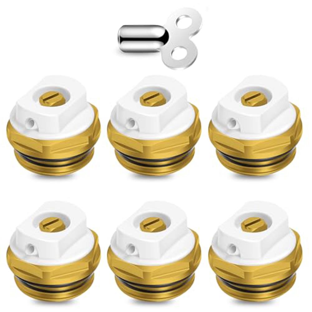 6pcs Radiator Bleed Valve 1/2 Brass Heaters Exhaust Valve With Ventilation Keys Heating Vent Key For Heaters Radiator CHINA
6pcs Radiator Bleed Valve 1/2 Brass Heaters Exhaust Valve With Ventilation Keys Heating Vent Key For Heaters Radiator CHINA