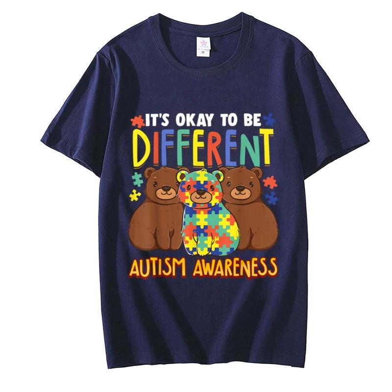 Unisex s T-shirt Fashion Street Short Sleeve Tops Oversized Shirt Its OK To Be Different Autism Awareness Bears Adults Kids Tops 4XL
Unisex s T-shirt Fashion Street Short Sleeve Tops Oversized Shirt Its OK To Be Different Autism Awareness Bears Adults Kids Tops 4XL