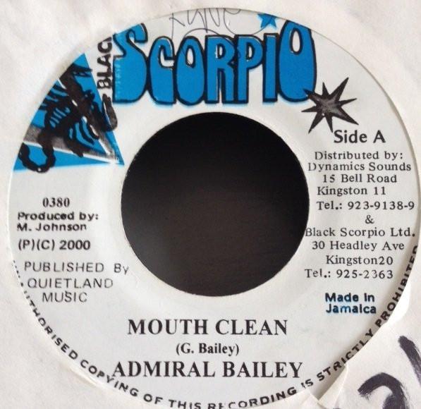 7inch Record ADMIRAL BAILEY / HAZZAR - Mouth Clean / My Auntie 0380 Black Scorpio 2000 Jamaica Reggae, Ska & Dub Used
7inch Record ADMIRAL BAILEY / HAZZAR - Mouth Clean / My Auntie 0380 Black Scorpio 2000 Jamaica Reggae, Ska & Dub Used