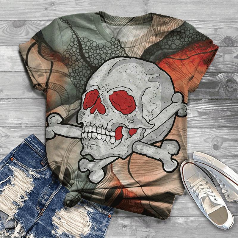 Новая летняя мужская футболка с коротким рукавом и 3D цифровой печатью Череп и цветы 6XL
Новая летняя мужская футболка с коротким рукавом и 3D цифровой печатью Череп и цветы 6XL