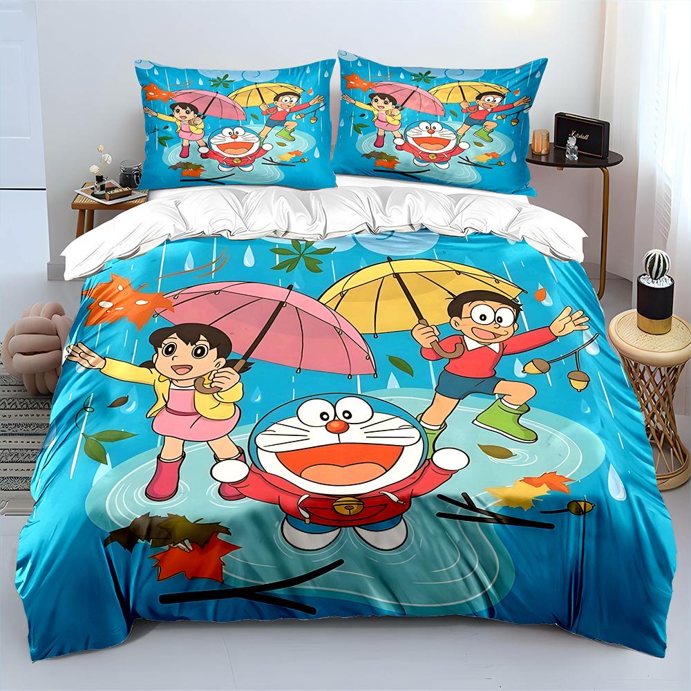 D-Doraemon with Friends Printed Bedding Set for Kids Boys Girls New 3d Printed Bed Cover Duvet Cover Pillow Case Bedroom Decor 135x200cm
D-Doraemon with Friends Printed Bedding Set for Kids Boys Girls New 3d Printed Bed Cover Duvet Cover Pillow Case Bedroom Decor 135x200cm