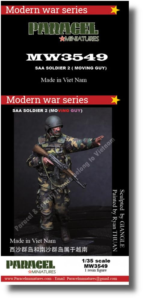 Paracel Miniature Current Syrian Infantry 2 On the Move Resin Kit MW3549 1/35 
Paracel Miniature Current Syrian Infantry 2 On the Move Resin Kit MW3549 1/35