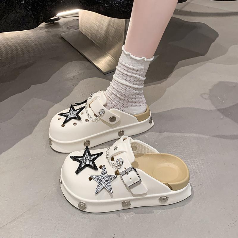 Premium bag head slippers women s summer new sandals thick bottom breathable hole slippers 40
Premium bag head slippers women s summer new sandals thick bottom breathable hole slippers 40