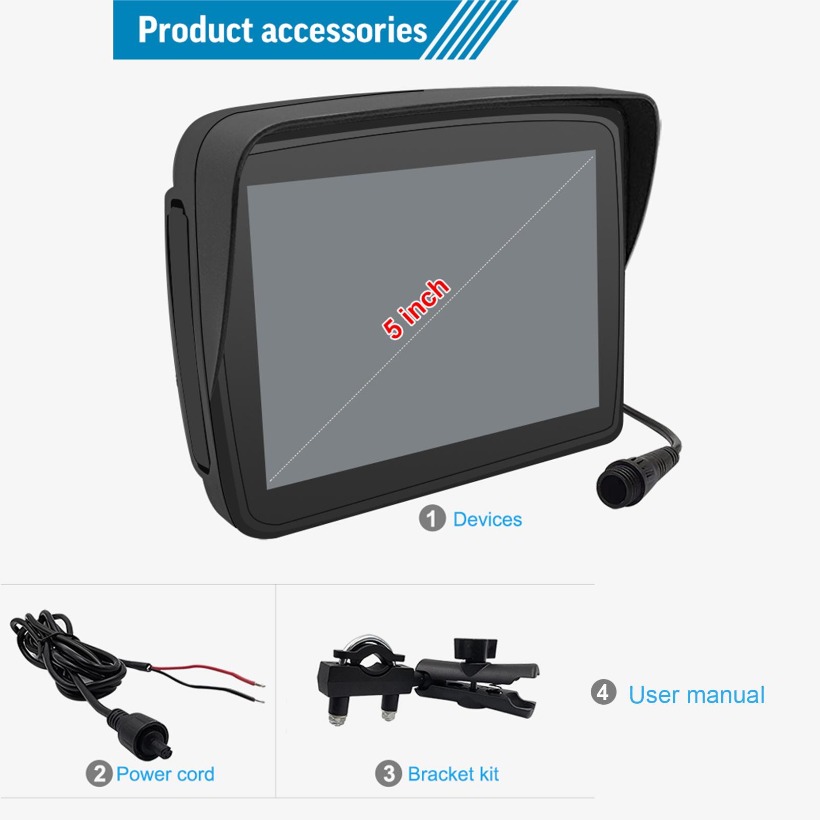 5-дюймовий мотоцикл Carplay Зовнішній портативний навігаційний екран IP67 Водонепроникний Підтримка Бездротовий CarPlay Android Auto чорний
5-дюймовий мотоцикл Carplay Зовнішній портативний навігаційний екран IP67 Водонепроникний Підтримка Бездротовий CarPlay Android Auto чорний