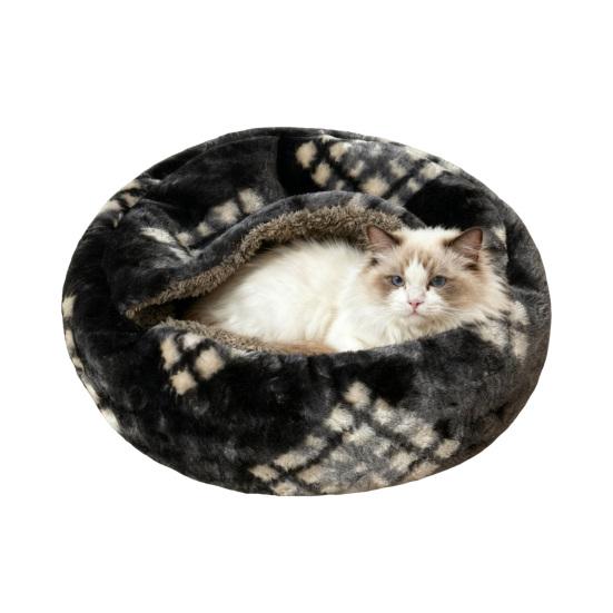 Plush Hooded Cat Semi-closed Bed Self-Warming Cave Calming Nest Cozy Bed S сірий
Plush Hooded Cat Semi-closed Bed Self-Warming Cave Calming Nest Cozy Bed S сірий