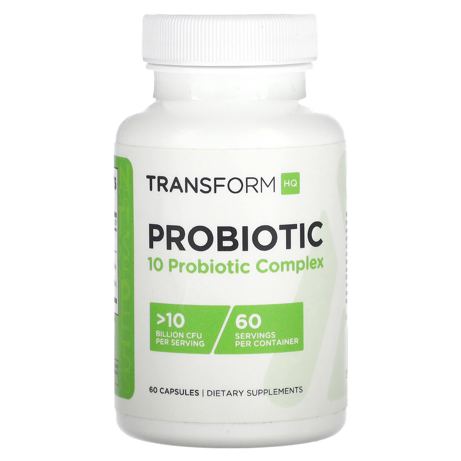 Probiotic, 10 billion cfu, 60 capsules 
Probiotic, 10 billion cfu, 60 capsules