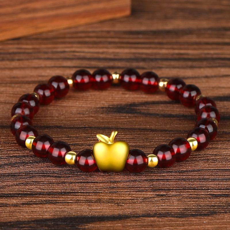 Gold-Plated Apple Bracelet with Lucky Beads, Red Rope, Christmas Gift for Women and Couples
Gold-Plated Apple Bracelet with Lucky Beads, Red Rope, Christmas Gift for Women and Couples