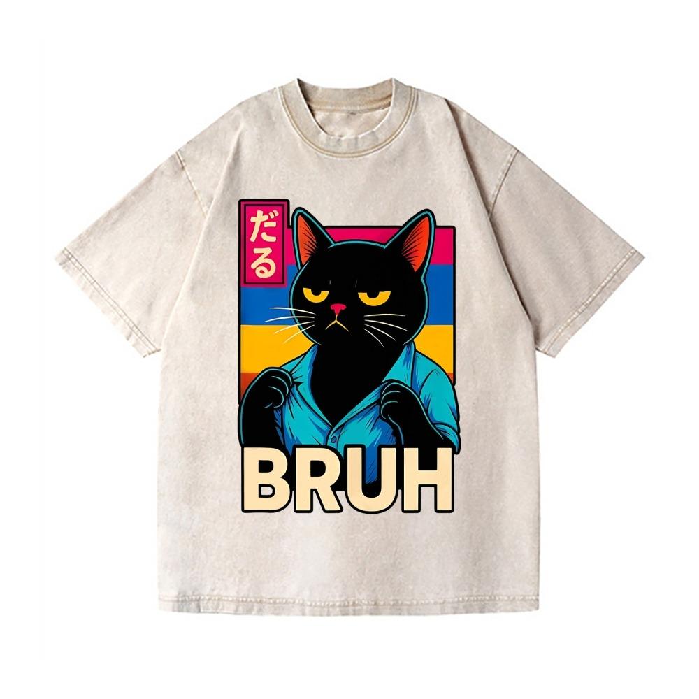 Unisex Fashion Short Sleeve T-shirt Casual Round Neck Funny Cat Vintage Wash Japanese Design Tees Harajuku Chic Hiphop Tops 3XL
Unisex Fashion Short Sleeve T-shirt Casual Round Neck Funny Cat Vintage Wash Japanese Design Tees Harajuku Chic Hiphop Tops 3XL