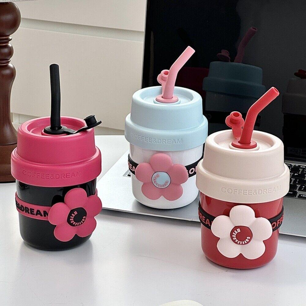 Mini 400ML Water Bottle High Value Coffee Cup Dopamine Cute Flower Thermal Cup Girls рожевий
Mini 400ML Water Bottle High Value Coffee Cup Dopamine Cute Flower Thermal Cup Girls рожевий