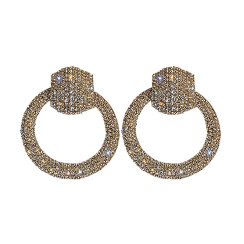 Statement Round Earrings with Stylish Crystals Unique Designs for Elegant Women Portable for Social Event Daily Use золотий
Statement Round Earrings with Stylish Crystals Unique Designs for Elegant Women Portable for Social Event Daily Use золотий