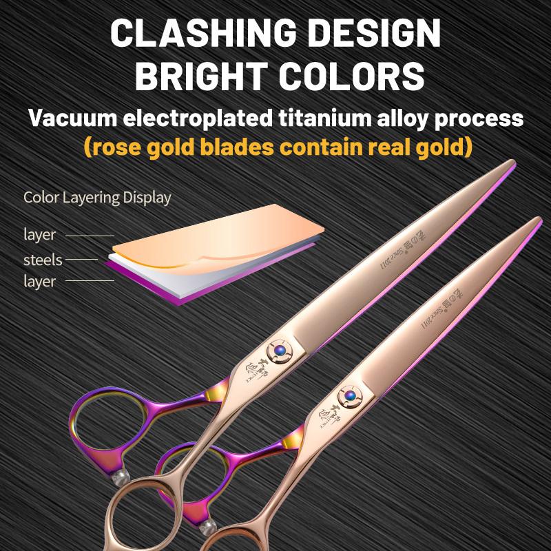 Fenice 7.0/7.5 inch JP440C Pet Grooming Shears Comprehensive Cutting Scissors Straight Tesoura for Dog Grooming Equipment 7.0 inch
Fenice 7.0/7.5 inch JP440C Pet Grooming Shears Comprehensive Cutting Scissors Straight Tesoura for Dog Grooming Equipment 7.0 inch