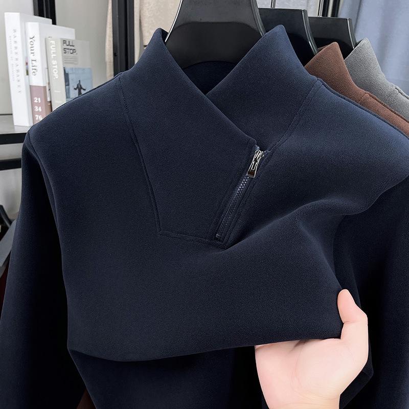 Men s Ouli Fleece Half-Zip Hoodie: New Style, Plus Velvet, Thickened, Solid Color, Warm Pullover for Winter. XXL темно-синього кольору
Men s Ouli Fleece Half-Zip Hoodie: New Style, Plus Velvet, Thickened, Solid Color, Warm Pullover for Winter. XXL темно-синього кольору