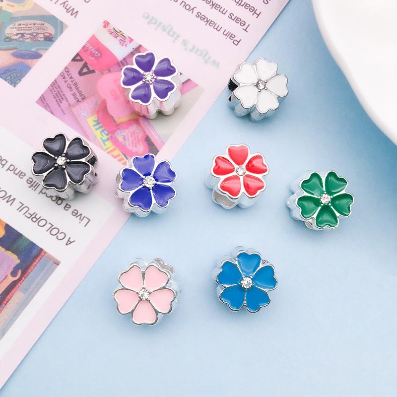 8-Style Cherry Blossom Alloy & Drip Oil Large-Hole Spacer Beads Bracelet for DIY Jewelry
8-Style Cherry Blossom Alloy & Drip Oil Large-Hole Spacer Beads Bracelet for DIY Jewelry