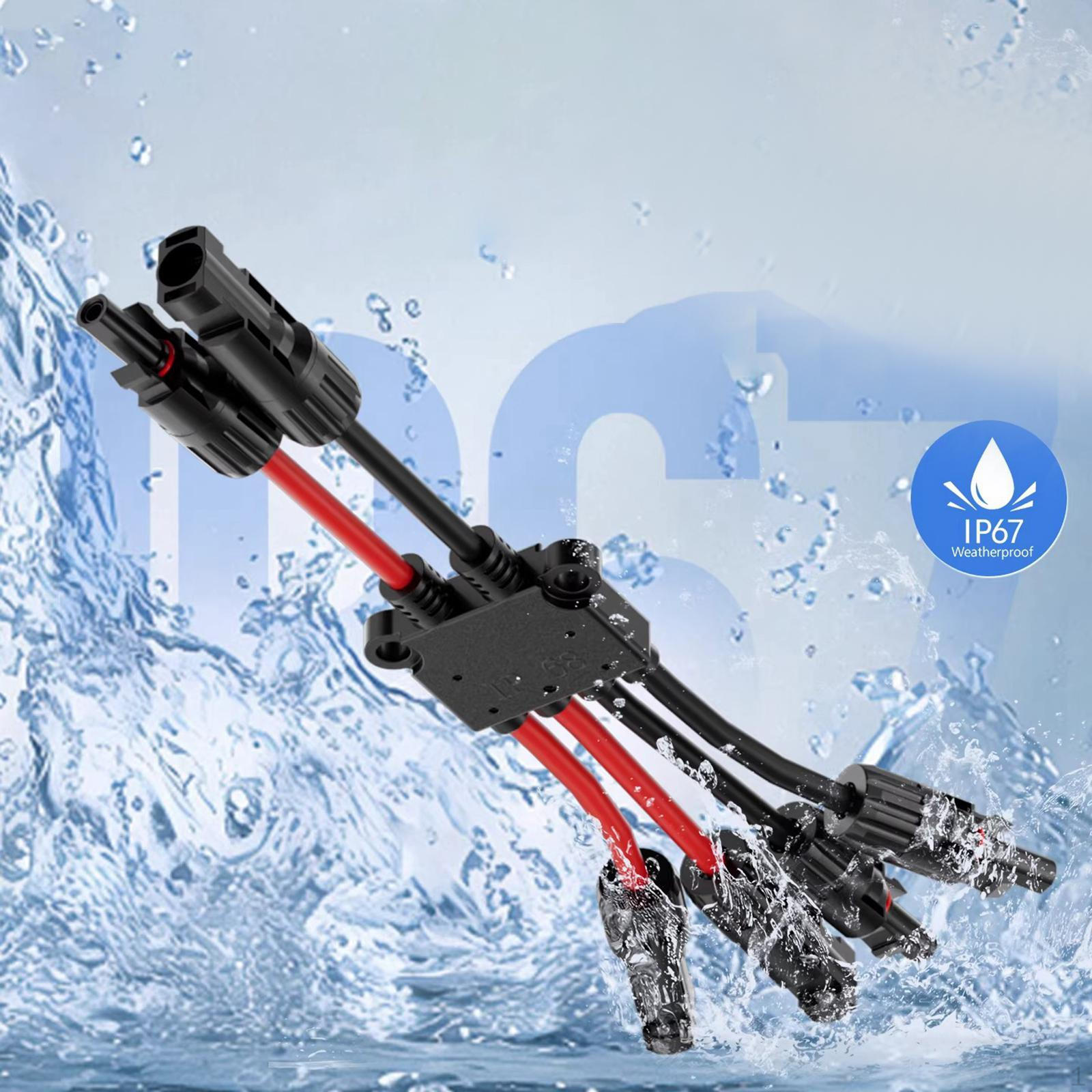 Y Branch Connector Adapter Accessories Easy Installation Premium Solar Board Cable Connection 2 in 4 Out
Y Branch Connector Adapter Accessories Easy Installation Premium Solar Board Cable Connection 2 in 4 Out