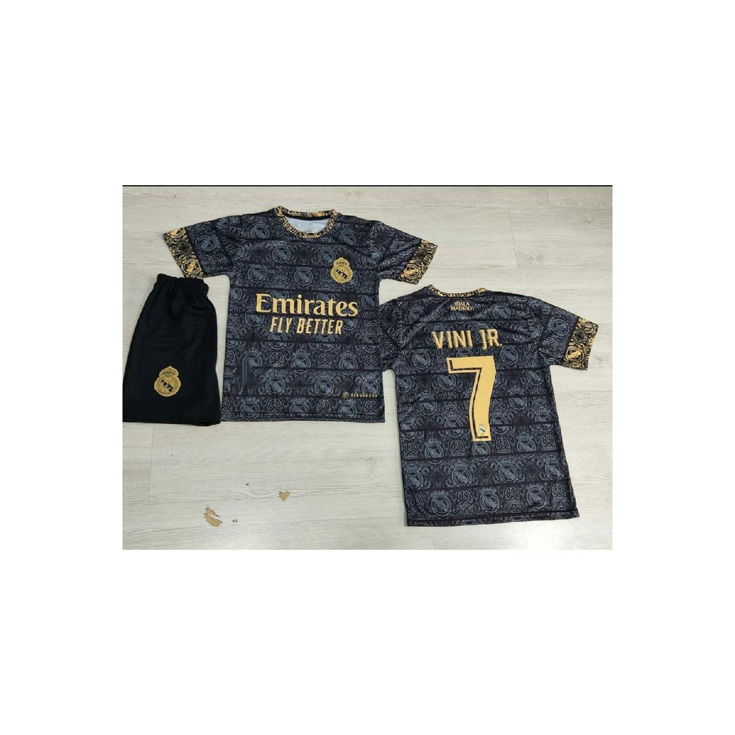 Новый сезон 2023/24, детские трикотажные шорты Vini Jr Away, комплект из 3 носков
Новый сезон 2023/24, детские трикотажные шорты Vini Jr Away, комплект из 3 носков