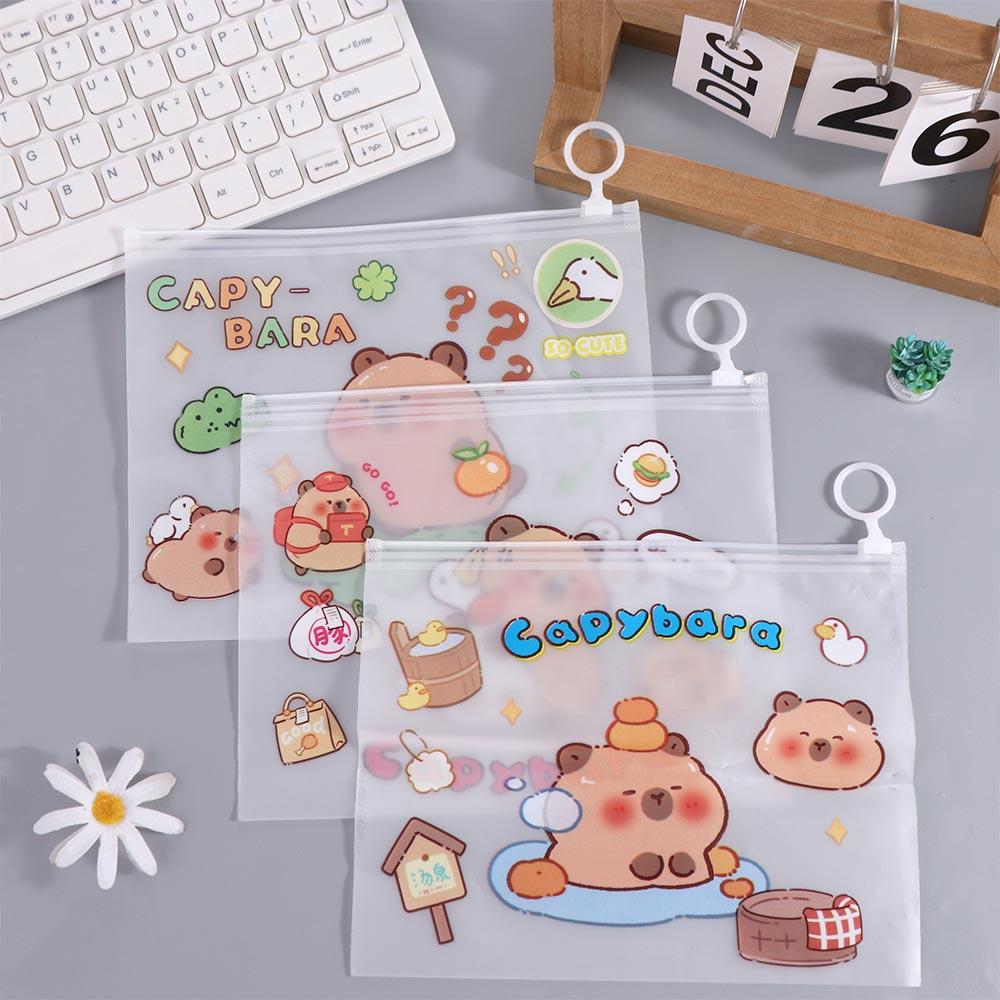 Large-capacity Capybara Transparent File Bag Waterproof File Organizer School Office Style2
Large-capacity Capybara Transparent File Bag Waterproof File Organizer School Office Style2