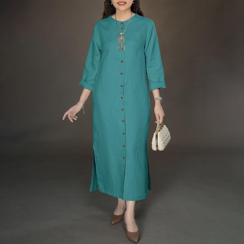 ZANZEA Women Casual Round Neck Solid Color Long Sleeve Loose Dress 5XL синій
ZANZEA Women Casual Round Neck Solid Color Long Sleeve Loose Dress 5XL синій