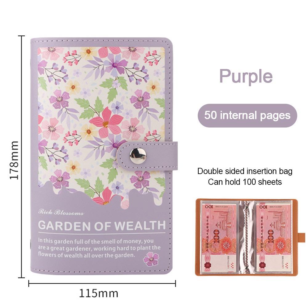PU Savings Challenges Book 100 Envelopes Savings Challenges Sheets Budget Binder for Children фіолетовий
PU Savings Challenges Book 100 Envelopes Savings Challenges Sheets Budget Binder for Children фіолетовий