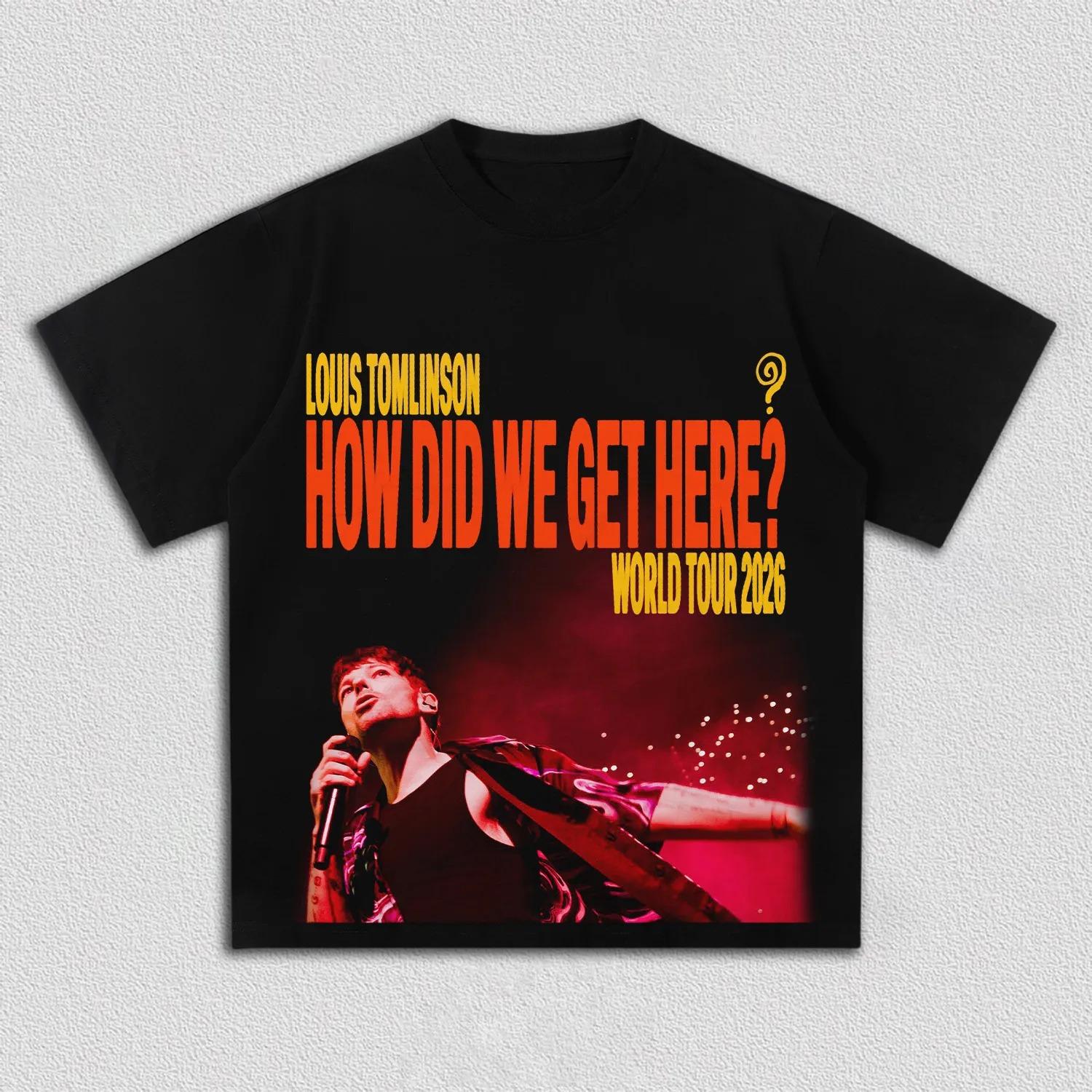 Louis Tomlinson How Did We Get Here World Tour 2026 Graphic T Shirt Men Women Pop Cotton Short Sleeve Streetwear Tee 5XL різнокольоровий
Louis Tomlinson How Did We Get Here World Tour 2026 Graphic T Shirt Men Women Pop Cotton Short Sleeve Streetwear Tee 5XL різнокольоровий