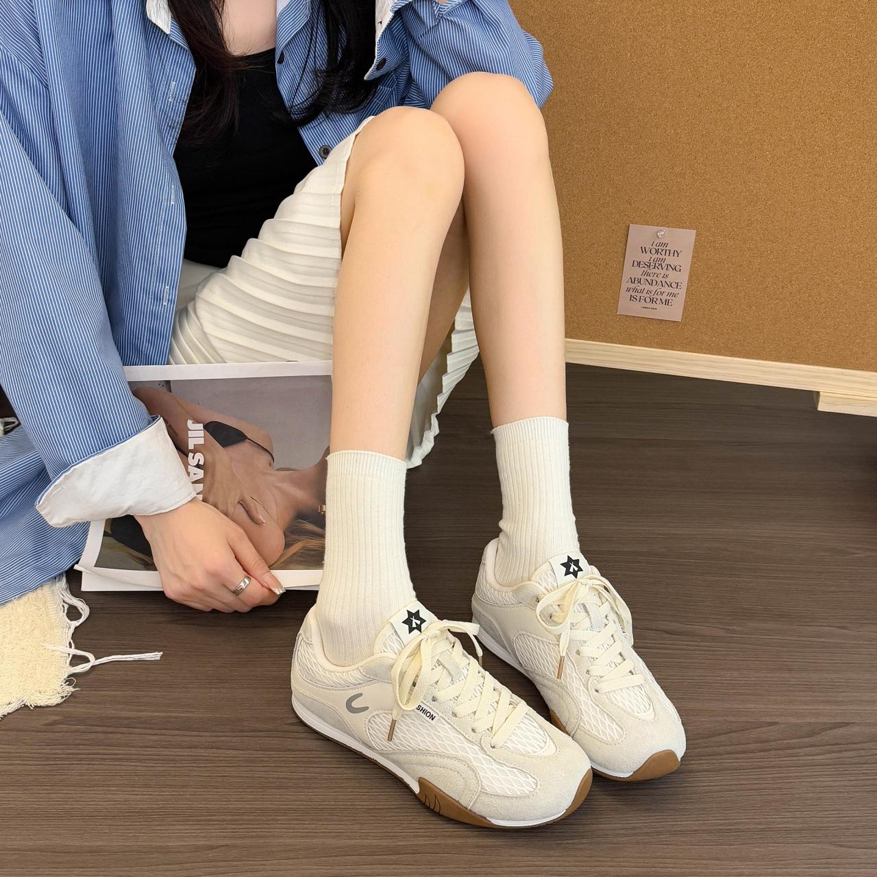 2026 New Mesh Thin Soled Women Sneakers Fashionable Retro Concise Casual Comfortable Increased Sports Shoes Street Board Shoes 40 бежевий
2026 New Mesh Thin Soled Women Sneakers Fashionable Retro Concise Casual Comfortable Increased Sports Shoes Street Board Shoes 40 бежевий