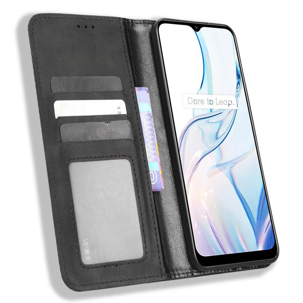 For Realme C30 4G/C30s 4G Magnetic Auto Closing Phone Case Hands-free Stand Retro Texture Imprinted Pattern PU Leather Flip Wallet Phone Cover Black
For Realme C30 4G/C30s 4G Magnetic Auto Closing Phone Case Hands-free Stand Retro Texture Imprinted Pattern PU Leather Flip Wallet Phone Cover Black